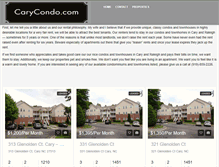Tablet Screenshot of carycondo.com